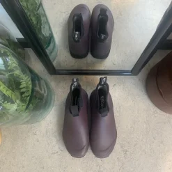 Green Comfort Gummistøvler|Overgangssko*Mørklilla gummistøvle med svangstøtte fra .