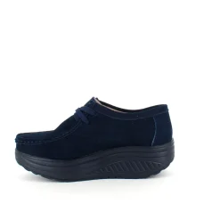 Sygeplejebutikken Sko På Tilbud*Navy ruskindssko med gængesål og svangstøtte