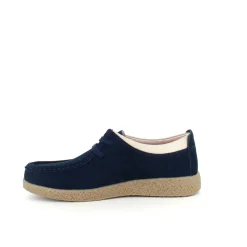 Sygeplejebutikken Sko På Tilbud*Navy ruskindssko med rågummisål