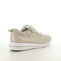 Green Comfort Leddegigt|Hælsporer*Åndbar beige sneakers fra