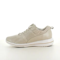 Green Comfort Leddegigt|Hælsporer*Åndbar beige sneakers fra