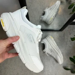 Skechers Leddegigt|Hælsporer*Åndbar hvid MaxCushioning sko fra