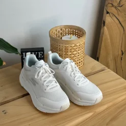 Skechers Leddegigt|Hælsporer*Åndbar hvid MaxCushioning sko fra