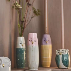 Speedtsberg Gaver Til Sundhedspersonalet*Pastel kloge ugler, porcelænsfigurer 17cm