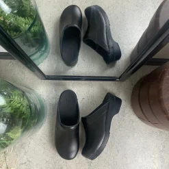 Sanita Sygeplejerske Sko|Stødabsorberende Sko*Praktisk sort træsko