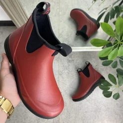 Green Comfort Overgangssko|Sko Til Brede Fødder Og Høj Vrist*Rød luksus gummistøvle med svangstøtte fra