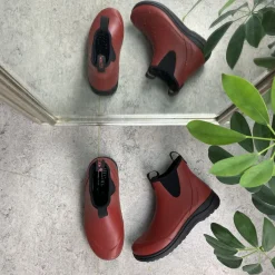 Green Comfort Overgangssko|Sko Til Brede Fødder Og Høj Vrist*Rød luksus gummistøvle med svangstøtte fra