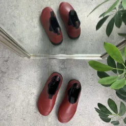 Green Comfort Overgangssko|Sko Til Brede Fødder Og Høj Vrist*Rød luksus gummistøvle med svangstøtte fra