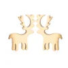 Sygeplejebutikken Gaver Til Sundhedspersonalet|Smykker*Rensdyr øreringe i guldtone