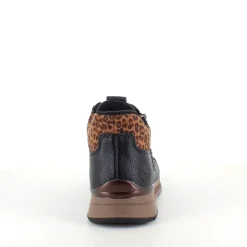 Rieker Kort Støvle Dame|Sorte Støvletter*Step-in støvle med flotte detaljer