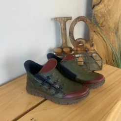 Rieker Kort Støvle Dame|Overgangssko*støvle i Grøn med Antistress sål