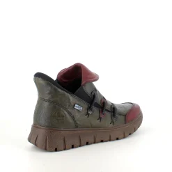 Rieker Kort Støvle Dame|Overgangssko*støvle i Grøn med Antistress sål