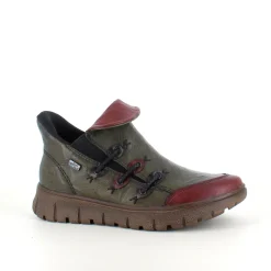 Rieker Kort Støvle Dame|Overgangssko*støvle i Grøn med Antistress sål