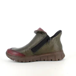 Rieker Kort Støvle Dame|Overgangssko*støvle i Grøn med Antistress sål