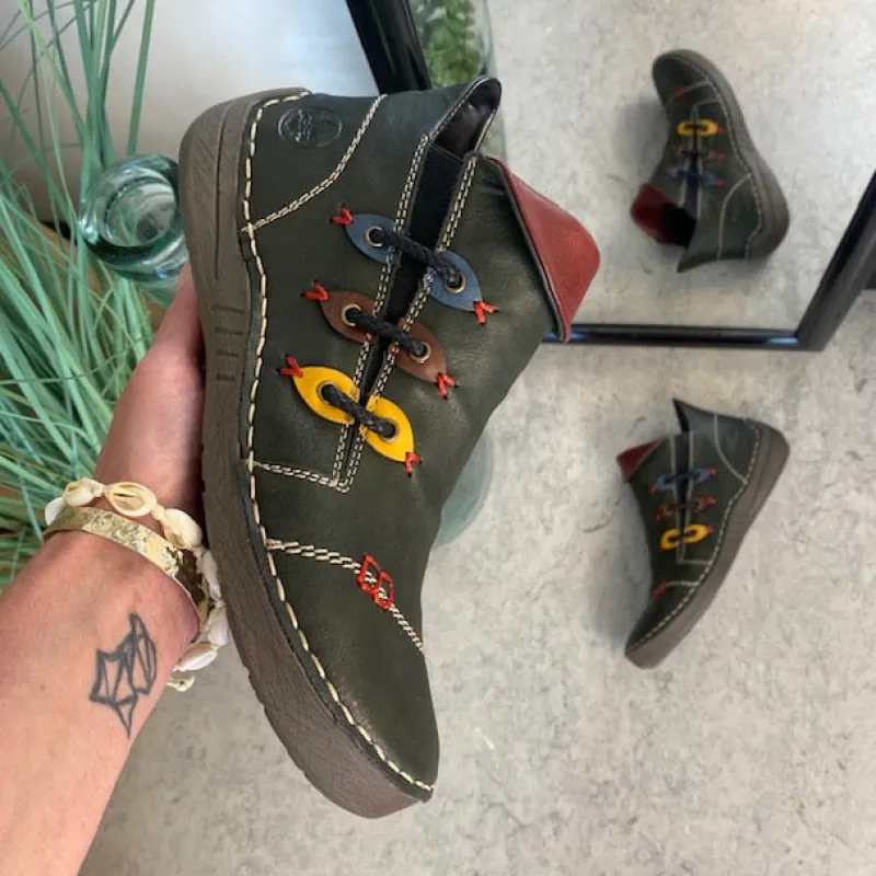 Rieker Kort Støvle Dame|Grønne Støvler*støvle til dame i grøn