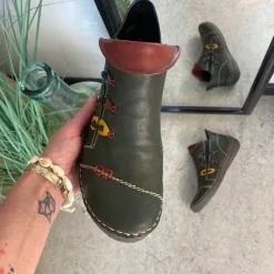 Rieker Kort Støvle Dame|Grønne Støvler*støvle til dame i grøn