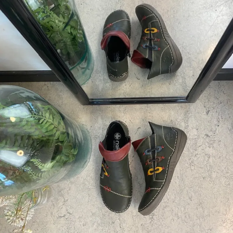 Rieker Kort Støvle Dame|Grønne Støvler*støvle til dame i grøn