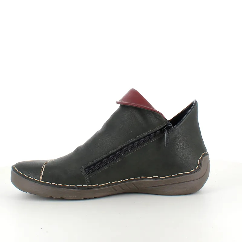 Rieker Kort Støvle Dame|Grønne Støvler*støvle til dame i grøn