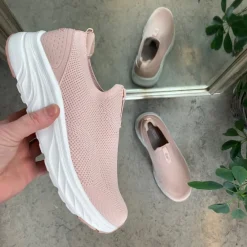 Cruz Sko På Tilbud*Rosa slip on sko fra med god bredde