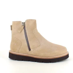 Green Comfort Kort Støvle Dame|Vinterstøvler Damer*Ruskindsstøvle med EnergySole™, uldfor, dobbelt lynlås & ekstra rummelig H-pasform