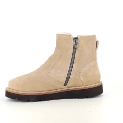 Green Comfort Kort Støvle Dame|Vinterstøvler Damer*Ruskindsstøvle med EnergySole™, uldfor, dobbelt lynlås & ekstra rummelig H-pasform