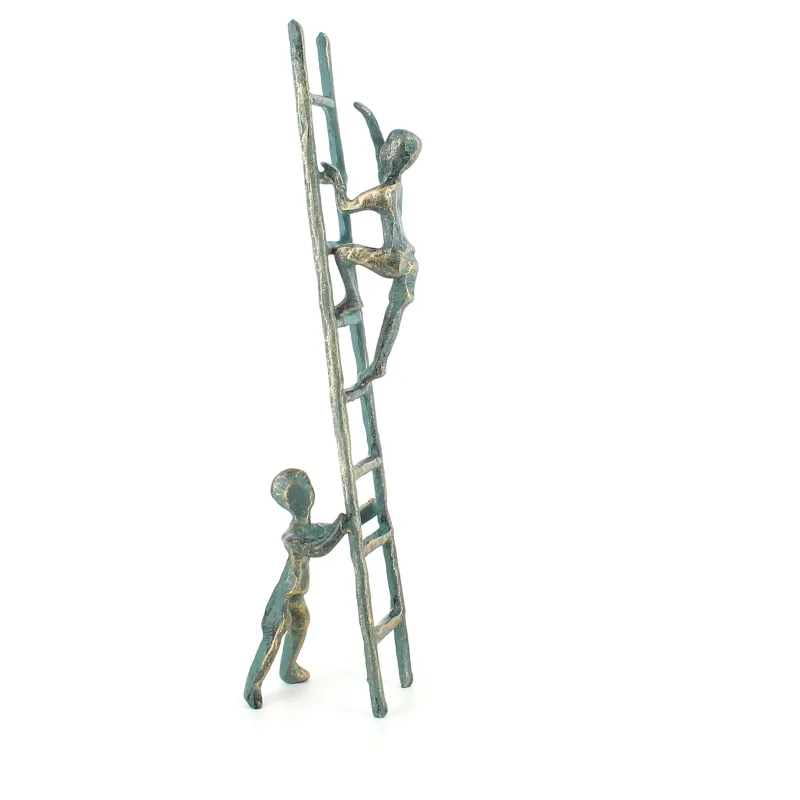 Speedtsberg Gaver Til Sundhedspersonalet*Sammen kan vi nå alt, jernfigur 25cm Bronzefarvet