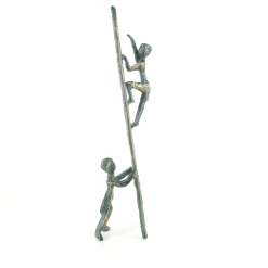 Speedtsberg Gaver Til Sundhedspersonalet*Sammen kan vi nå alt, jernfigur 25cm Bronzefarvet