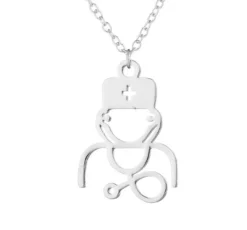 Sygeplejebutikken Smykker|Gaver Til Sundhedspersonalet*Sød halskæde i sølvtone