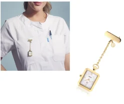 Sygeplejebutikken Gaver Til Sundhedspersonalet*Sif Jacobs sygeplejeur i guld