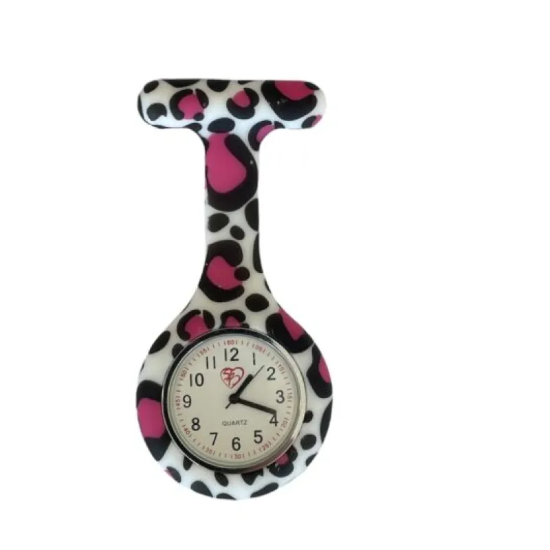 Sygeplejebutikken Silikonesygeplejeure*Silikone sygeplejeur i pink leopard mønster