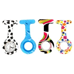 Sygeplejebutikken Silikonesygeplejeure*Silikone sygeplejeur med hvid urskive & 3 ekstra covers – praktisk, hygiejnisk & let at aflæse