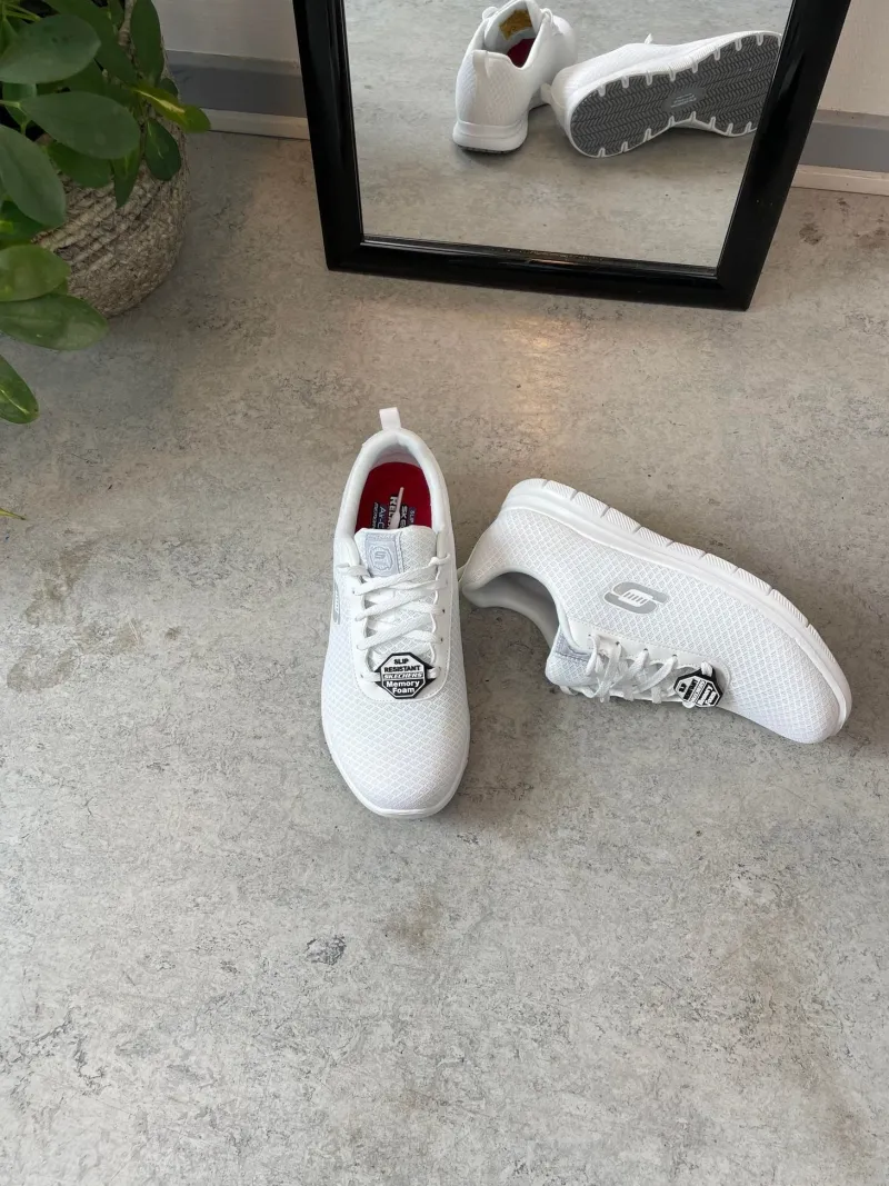 Skechers Leddegigt|Hælsporer*Work arbejdssko med bred pasform – CE-godkendt, skridhæmmende sål & Memory Foam komfort