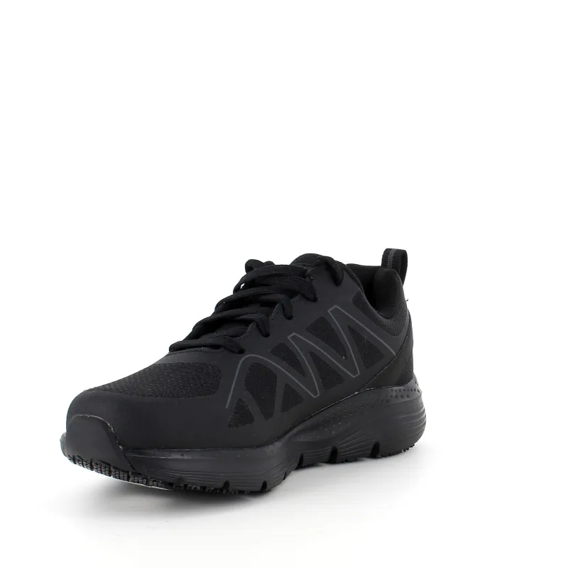 Skechers Leddegigt|Hælsporer*work sko i sort med svangstøtte