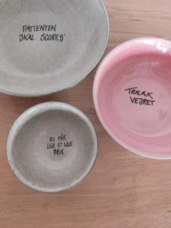 Sygeplejebutikken Gaver Til Sundhedspersonalet*Skål, beige/grå, 7xø13 cm