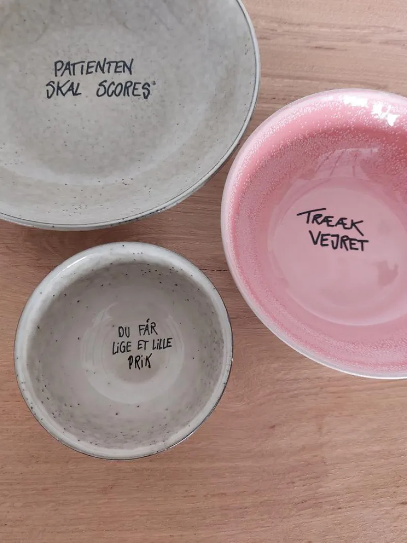 Sygeplejebutikken Gaver Til Sundhedspersonalet*Skål, brun 7xø13 cm