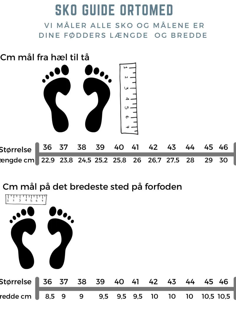 OrtoMed sko Knyster - Hallux Valgus|Hjemmesko*Sko med velcro og bred pasform og regulerbar hælrem