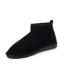 Sygeplejebutikken Sko På Tilbud*Sort bamsestøvle med blødt foer og kort skaft