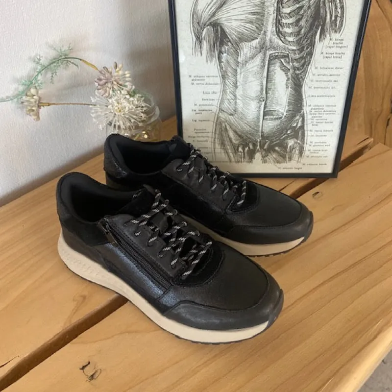 Green Comfort Hælsporer|Platfodet*Sort sko med dobbelt lukning