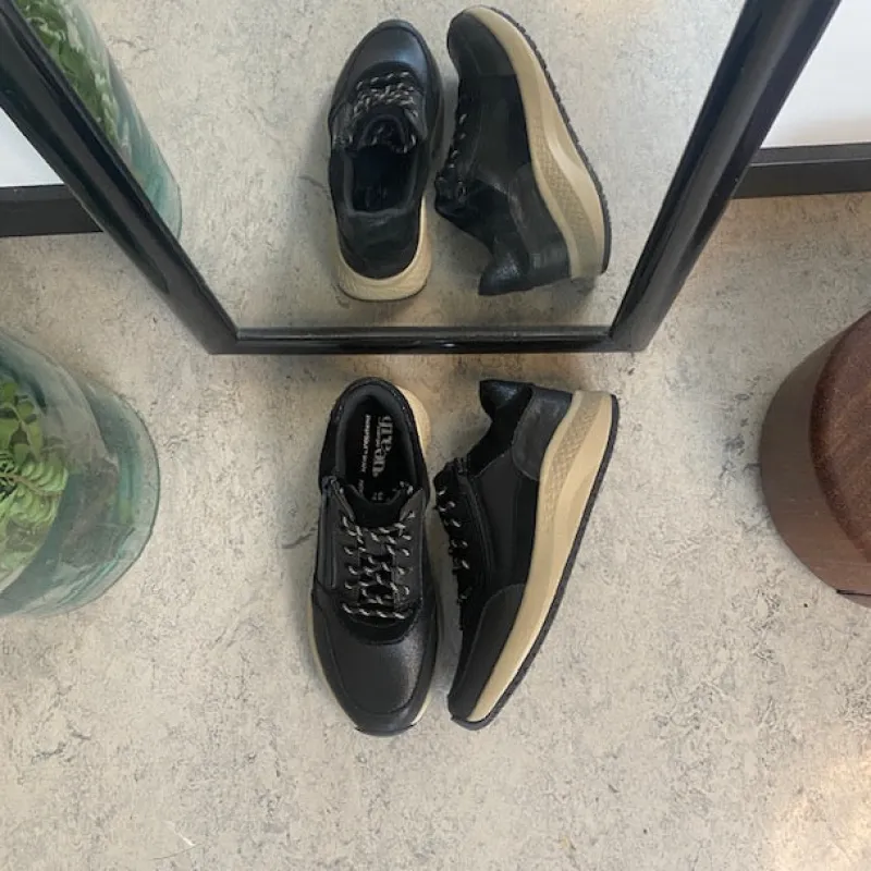 Green Comfort Hælsporer|Platfodet*Sort sko med dobbelt lukning