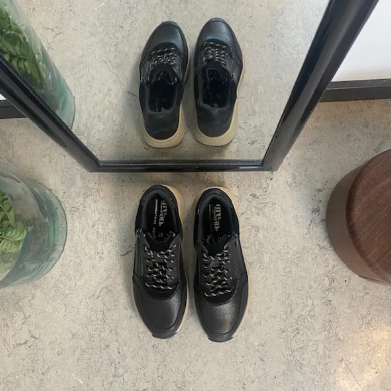 Green Comfort Hælsporer|Platfodet*Sort sko med dobbelt lukning