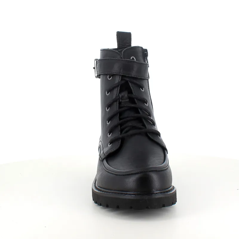 Green Comfort Vinterstøvler Damer*Sort snørestøvle med spænde