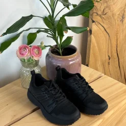 GaitLine Leddegigt|Hælsporer*Sort letvægtssko fra med optimal af støddæmpning og svangstøtte