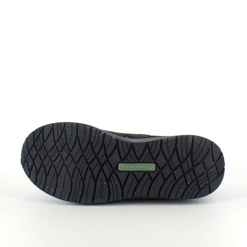 Woden Kondi Sko|Stødabsorberende Sko*Sort letvægtssko i åndbart materiale fra .