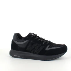 Woden Kondi Sko|Stødabsorberende Sko*Sort letvægtssko i åndbart materiale fra .