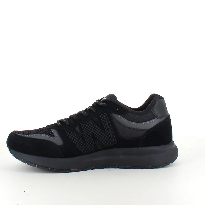 Woden Kondi Sko|Stødabsorberende Sko*Sort letvægtssko i åndbart materiale fra .