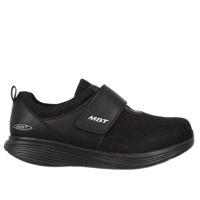 MBT Gængesål|Gængesål*Sort letvægts damesko med velcro