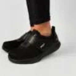 MBT Gængesål|Gængesål*Sort letvægts damesko med velcro