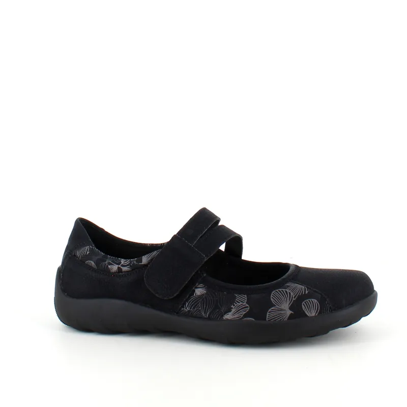 Remonte Sko På Tilbud*Sort ballerina med god svangstøtte.