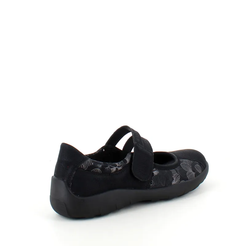 Remonte Sko På Tilbud*Sort ballerina med god svangstøtte.