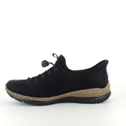 Rieker Knyster - Hallux Valgus|Diabetes Fødder*Sort slip-on sneakers